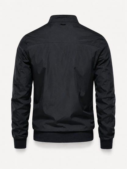 Romain - Bomber Homme Imperméable avec Col Montant et Fermeture Éclair