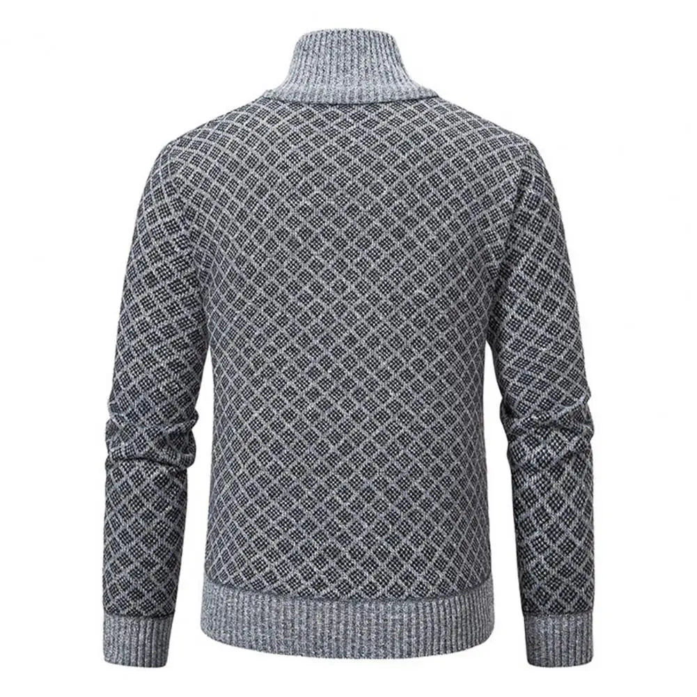 Romain - Gilet Homme Zippé en Maille Casual Smart pour l'Automne