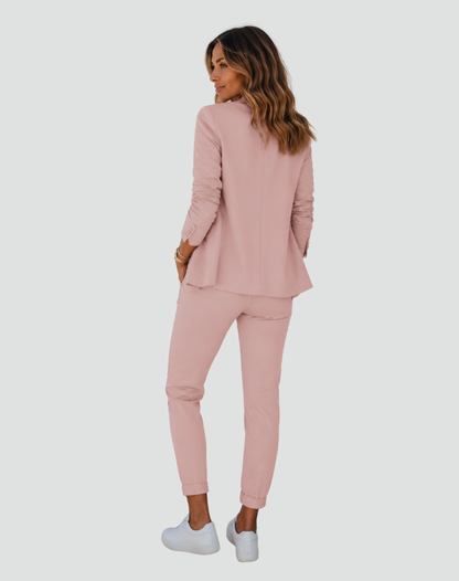 Sarah - Ensemble tailleur femme décontracté et confortable à coupe ajustée