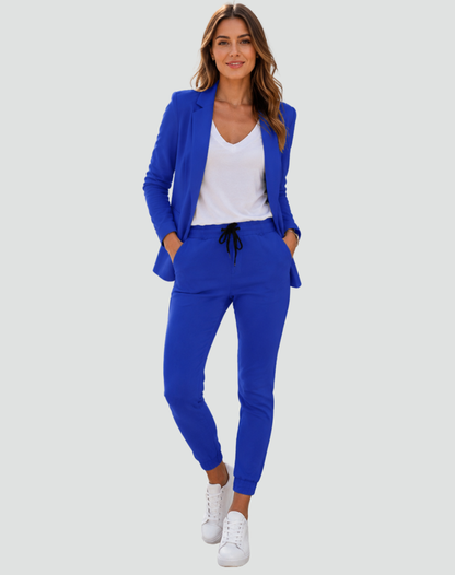 Sarah - Ensemble tailleur femme décontracté et confortable à coupe ajustée