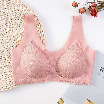 Sarah - Soutien-gorge femme confortable et respirant sans armatures à bretelles larges