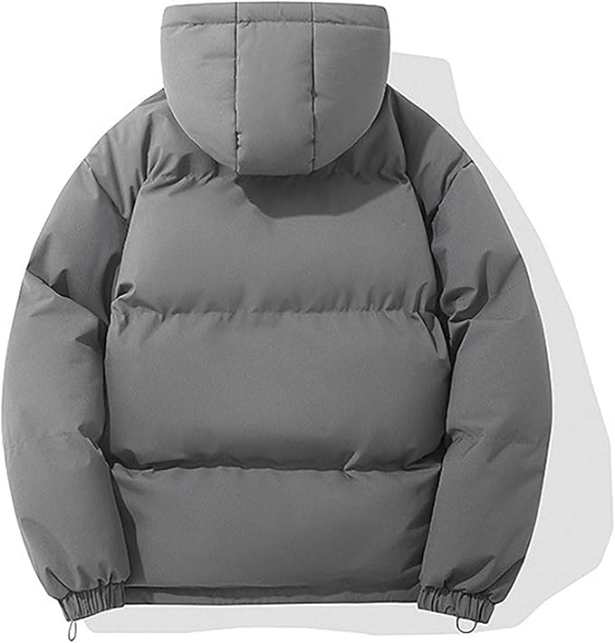 Théo - Doudoune homme hiver chaude et décontractée à capuche ajustable