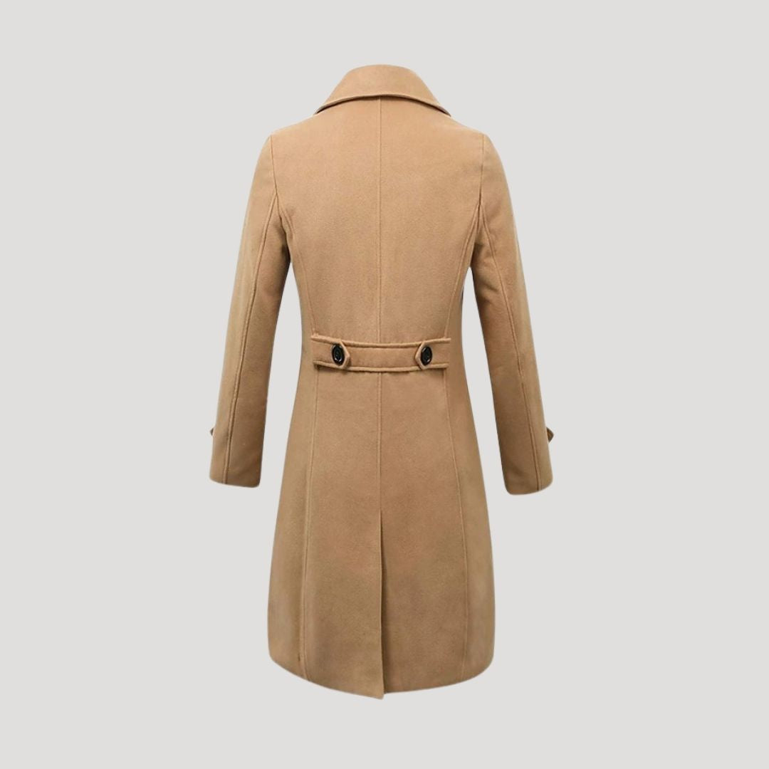 Théo - Manteau Homme Hiver Long Casual Smart avec Double Boutonnage