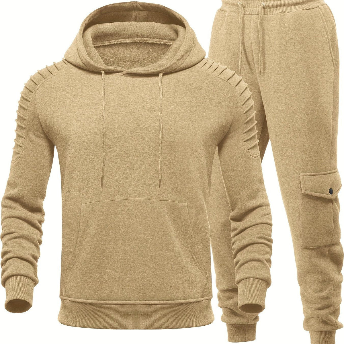 Thomas - Survêtement homme à capuche confortable et décontracté à texture gaufrée