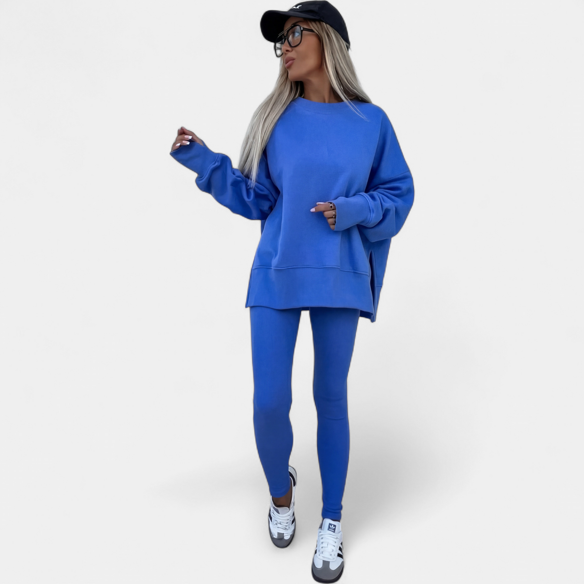 Zoé - Ensemble loungewear femme décontracté et cosy à coupe oversize