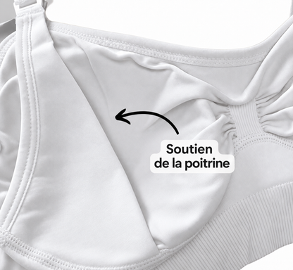 Élise - Soutien-gorge d'allaitement femme sans armatures à ouverture facile