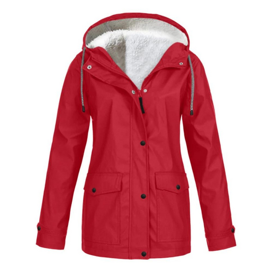 Élise - Veste Femme Imperméable et Coupe-Vent à Capuche Doublée