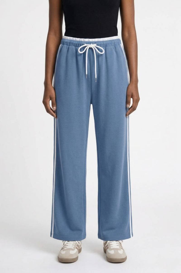 Pantalon Femme - Large avec Bandes Latérales | Sport